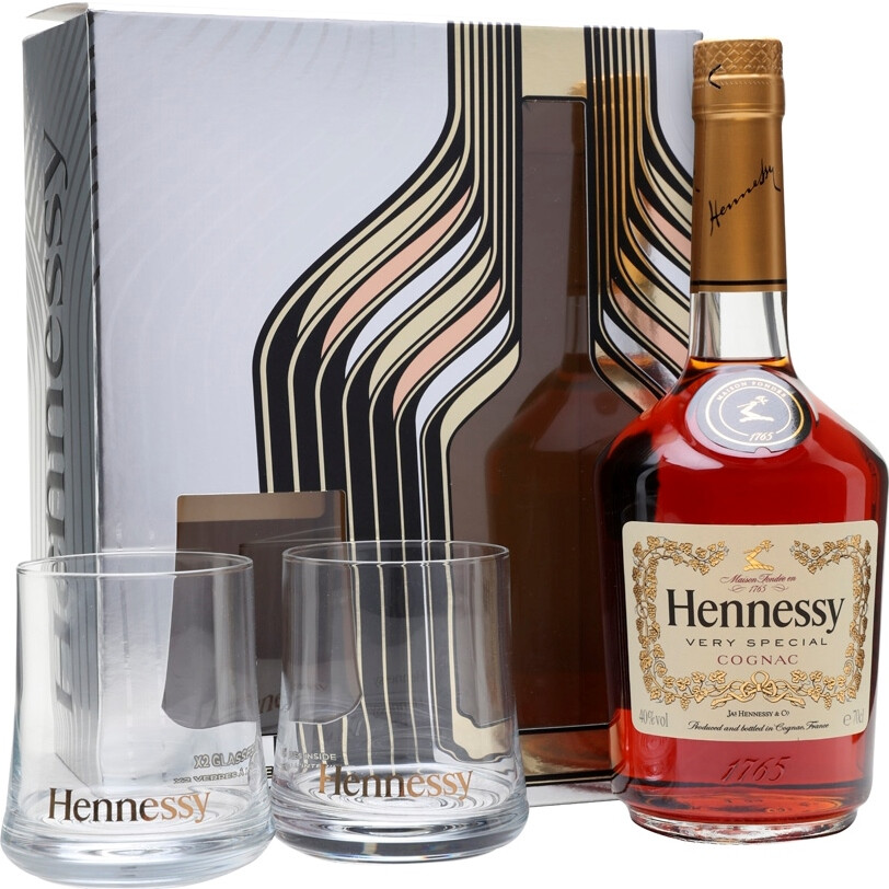 In The Photo Image Hennessy V S With 2 Glass Gift Box 0 7 L
