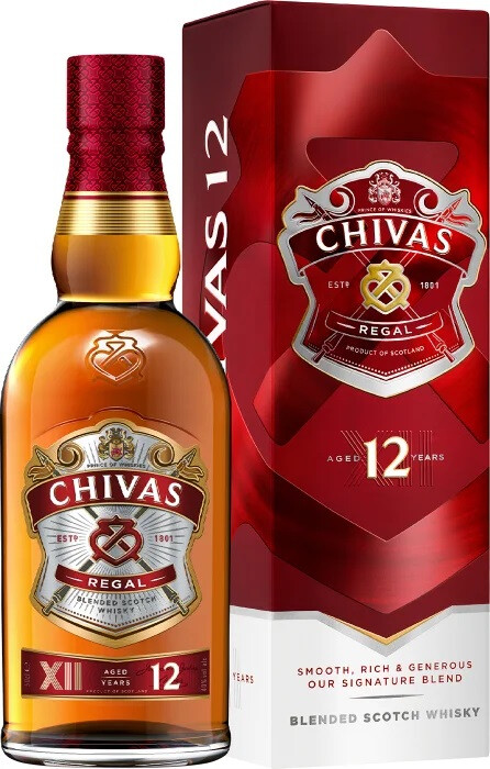 Виски "Chivas Regal" 12 years old, в подарочной коробке, 0