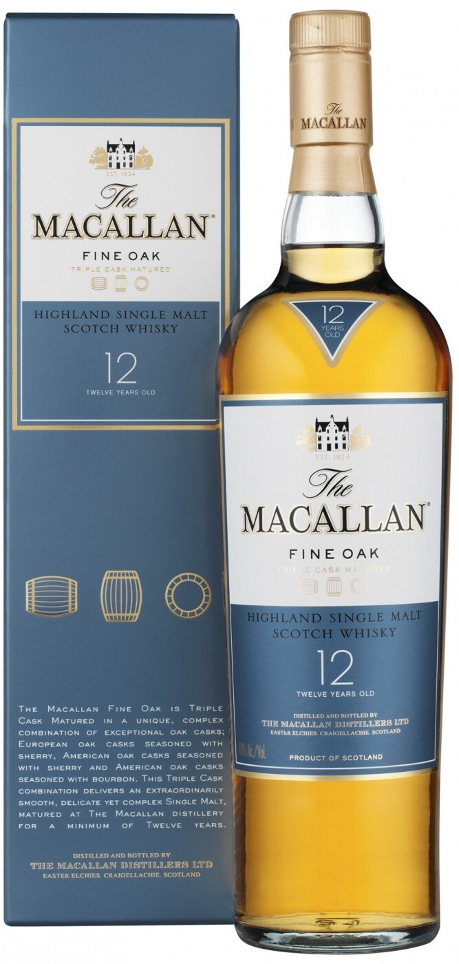Whisky Macallan Fine Oak 12 Years Old With Box 4500 Ml Macallan Fine Oak 12 Years Old With Box Price Reviews